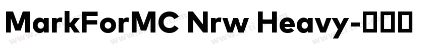 MarkForMC Nrw Heavy字体转换
